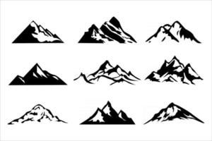vector de picos de montaña