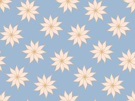 Seamless repeating pattern of flowers and plants.  wildflowers vector
