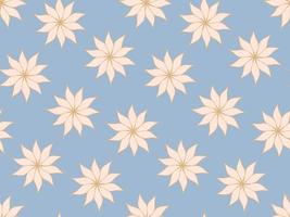 Seamless repeating pattern of flowers and plants.  wildflowers vector