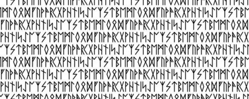 seamless pattern. Runic talismans. Magic and magical runes. vector