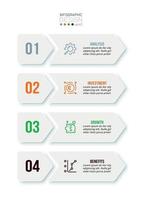 Business work flow  infographic template. vector