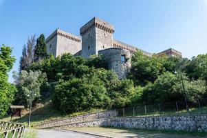Albornoz fortress on the hill above Narni, Italy, 2020