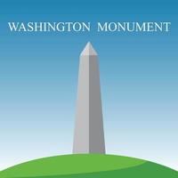 Washington Monument in Washington DC, Distric of Columbia, USA. vector