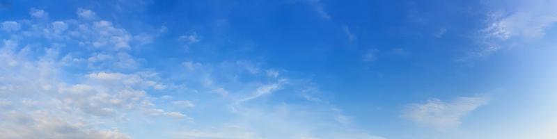 Panorama sky with cloud on a sunny day photo