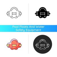 Aqua jogger icon vector