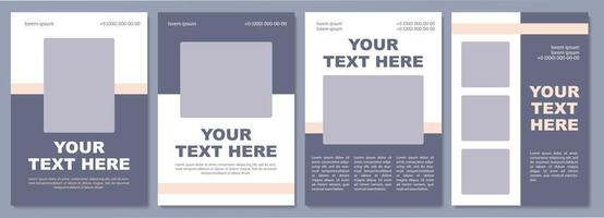 Delivery company goals brochure template vector