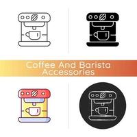 icono de la máquina de espresso vector