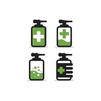 antiseptic health care vector template