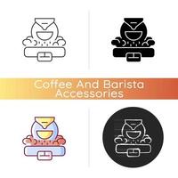 icono de tostador de café vector