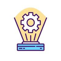 Innovational computers RGB color icon vector