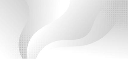 Abstract white and gray wave dynamic background halftone vector