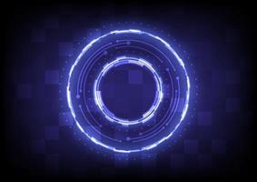 Abstract background. Virtual reality technology. Futuristic HUD circle vector