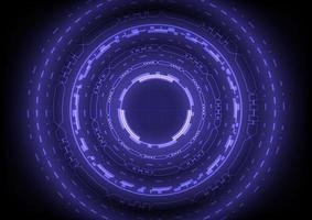 Abstract background. Virtual reality technology. Futuristic HUD circle vector