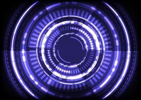 Abstract background. Virtual reality technology. Futuristic HUD circle vector