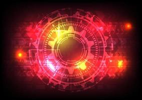 Abstract background. Virtual reality technology. Futuristic HUD circle vector