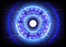 Abstract background. Virtual reality technology. Futuristic HUD circle vector