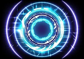 Abstract background. Virtual reality technology. Futuristic HUD circle vector