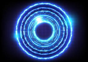 Abstract background. Virtual reality technology. Futuristic HUD circle vector