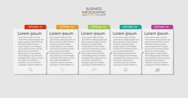 Presentation business infographic template vector