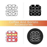 Professional coffee machine icon vector