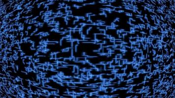 una formazione di griglia complessa blu - loop video