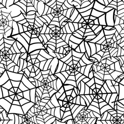 seamless pattern with a spider web