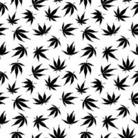 Cannabis seamless pattern. Marijuana pattern vector