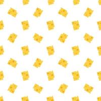Cheese seamless pattern. vector