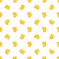 Cheese seamless pattern. vector