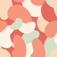 Patrón de adorno de camuflaje minimalista dibujado con colores pastel. vector