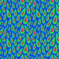 pattern with green-red drops on a blue background vector