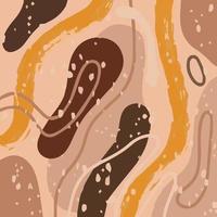 Abstract modern pattern with organic shapes, spots, lines, dots vector