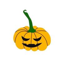 creepy pumpkin. vector illustration