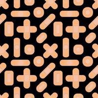 Seamless pattern with medical plasters. vector illustration.