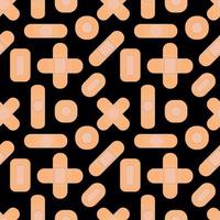 Seamless pattern with medical plasters. vector illustration.