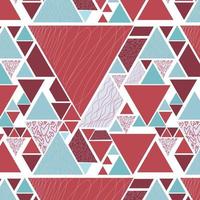 Seamless colored background pattern, various geometric shapes - Vector