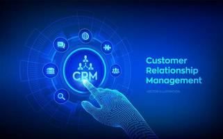 CRM. Customer Relationship Management. vector