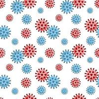 Seamless pattern Virus cell. For textile, wrapping, wallpaper vector