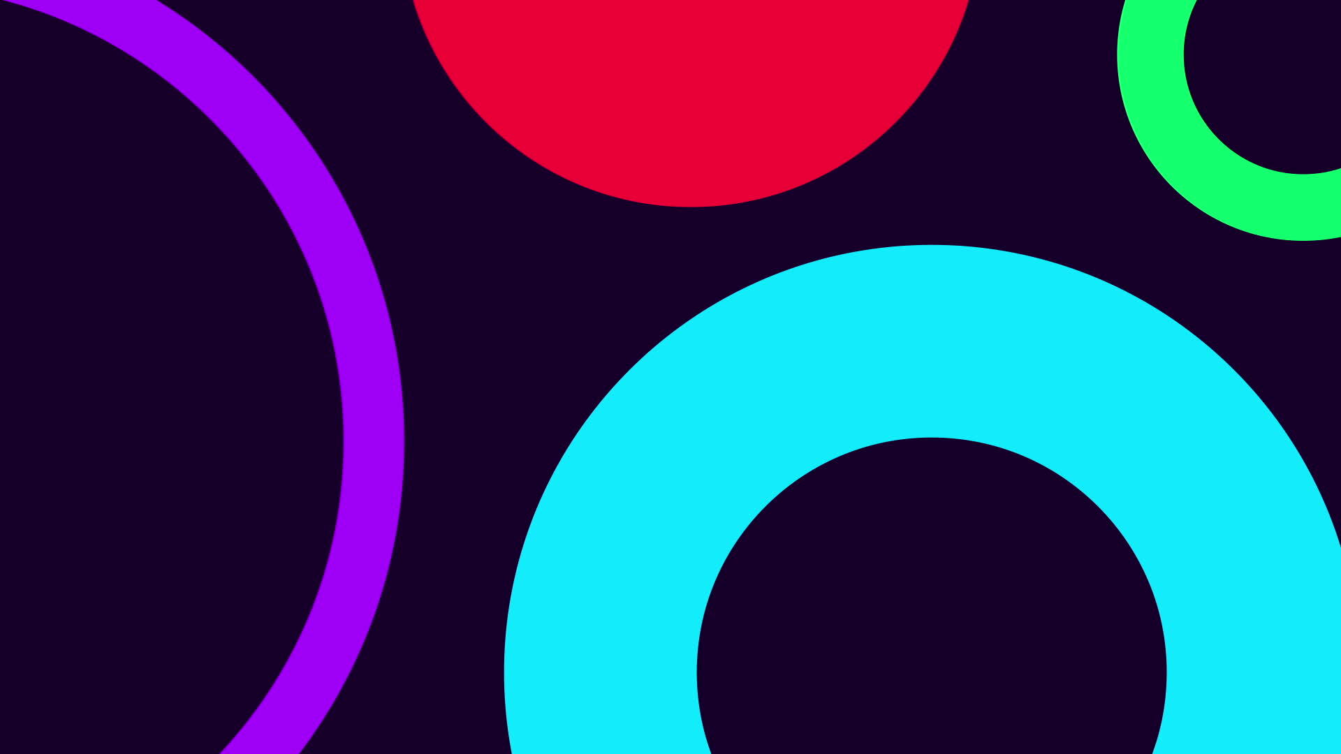 Cute beautiful flat abstract circles background 2971116 Stock Video at ...