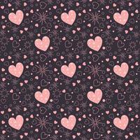 Valentine day of seamless patterns and decorative elements vector