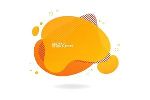 Abstract modern orange graphic elements template. vector