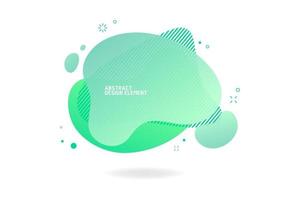 Abstract modern green graphic elements template. vector