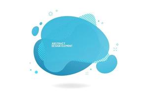 Abstract modern blue graphic elements template. vector