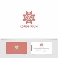 Simple and Minimalist Pattern Flower Logo vector