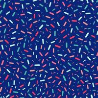 Colorful Sprinkles Seamless Repeat Vector Pattern