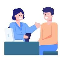 Doctor Advice and consultation vector