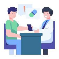 Doctor Advice and consultation vector