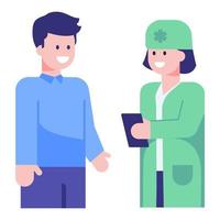 Doctor Advice and consultation vector