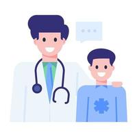 Doctor Advice and consultation vector