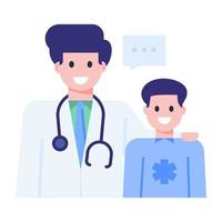 asesoramiento y consulta médica vector